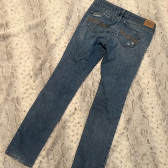 Abercrombie & Fitch Skinny Distressed Jeans Size 2 S 26 X 31 - Picture 2 of 9